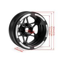 Powerhobby 1.9" Carbon Fiber Lightweight Beadlock Wheels C 1/10 Rock Crawler (4), Black