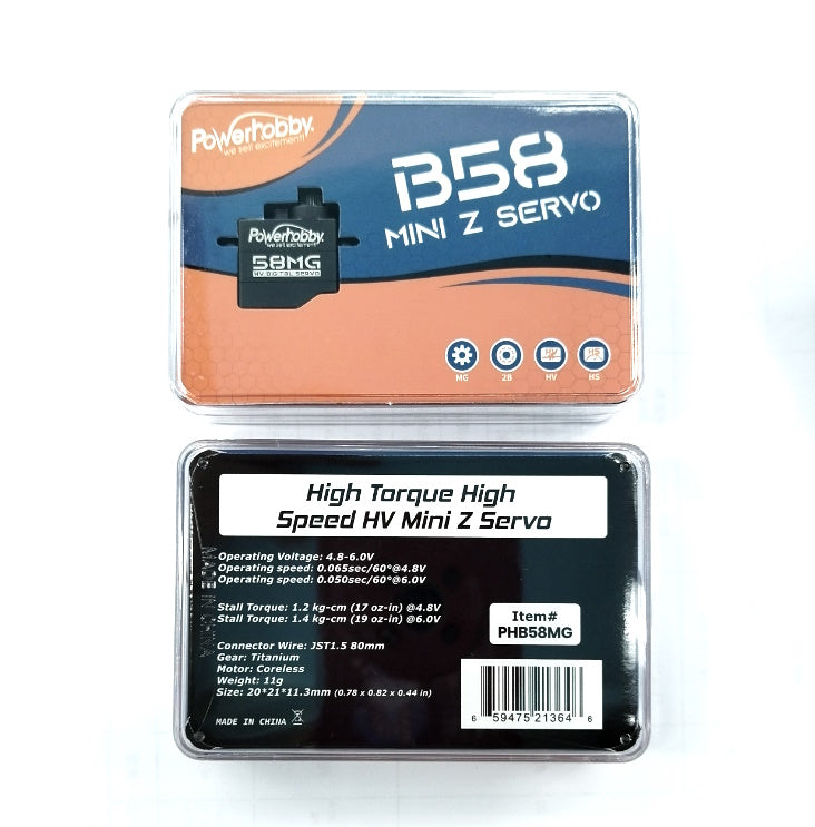 Powerhobby 58MG Programmable High Speed / Torque Digital Servo Mini-Z w Aluminum Horn ( Mini-Z AWD)