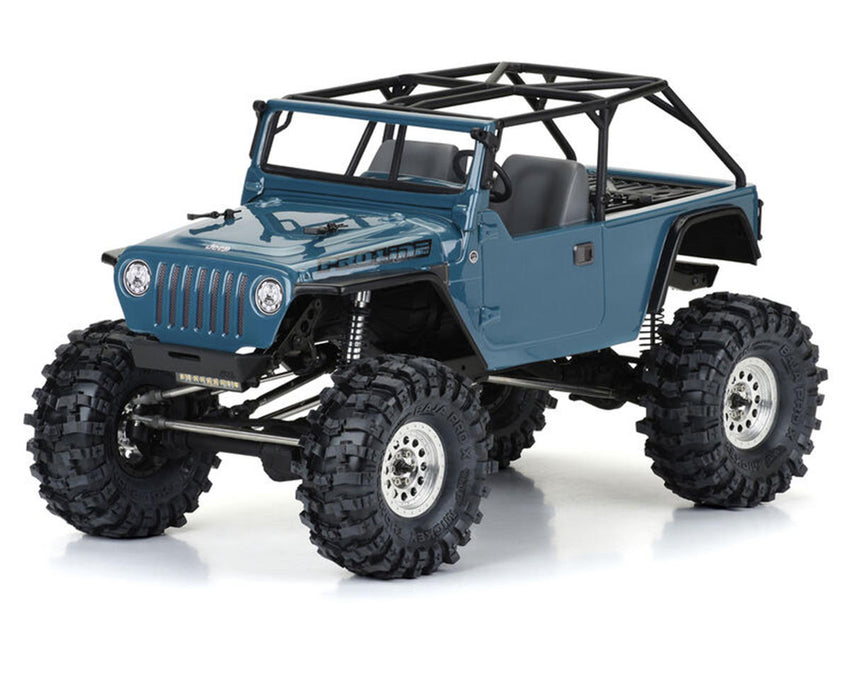 Pro-Line 2004 Jeep LJ 1/10 Rock Crawler Body (Clear) (12.3") w/Molded Cage & Accessories