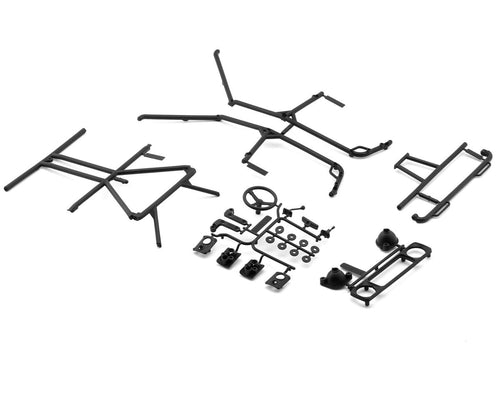 Pro-Line 2004 Jeep LJ 1/10 Rock Crawler Body (Clear) (12.3") w/Molded Cage & Accessories
