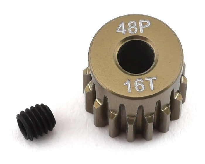 ProTek RC 16T/48P Lightweight Hard Anodized Aluminum Pinion Gear (3.17mm Bore)