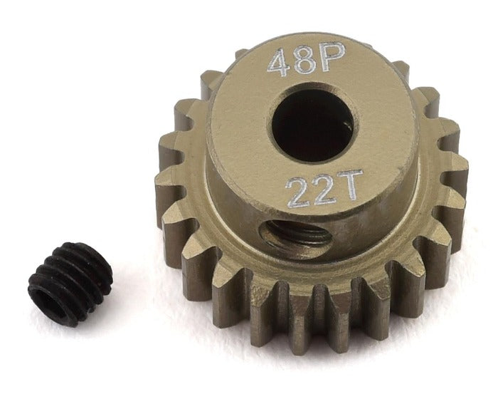 ProTek RC 22T/48P Lightweight Hard Anodized Aluminum Pinion Gear (3.17mm Bore)