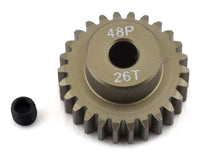 ProTek RC 26T/48P Lightweight Hard Anodized Aluminum Pinion Gear (3.17mm Bore)