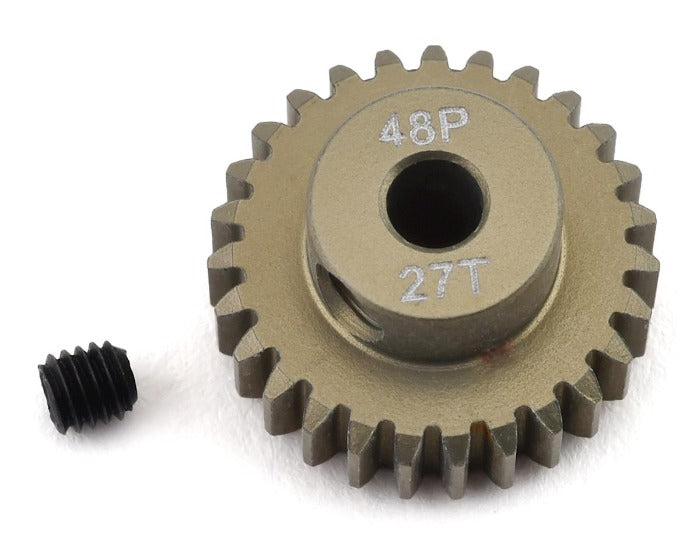 ProTek RC 27T/48P Lightweight Hard Anodized Aluminum Pinion Gear (3.17mm Bore)