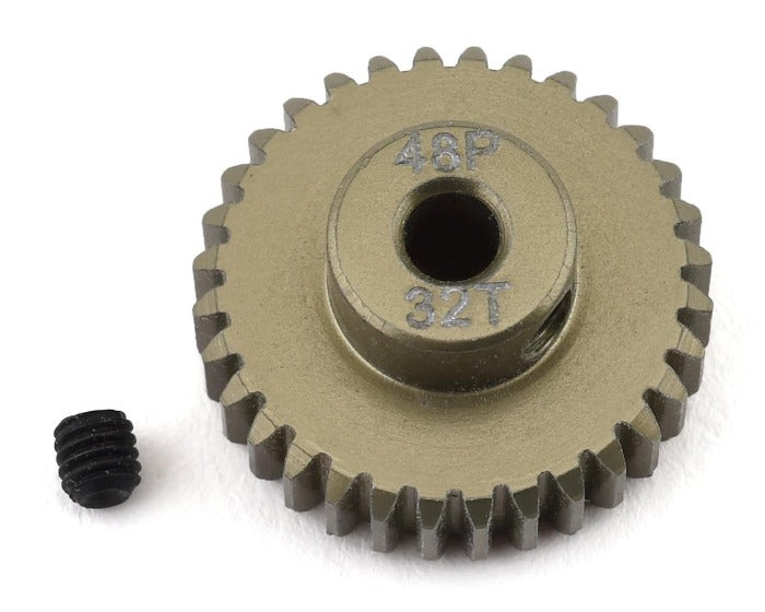 ProTek RC 32T/48P Lightweight Hard Anodized Aluminum Pinion Gear (3.17mm Bore)