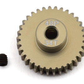 ProTek RC 34T/48P Lightweight Hard Anodized Aluminum Pinion Gear (3.17mm Bore)