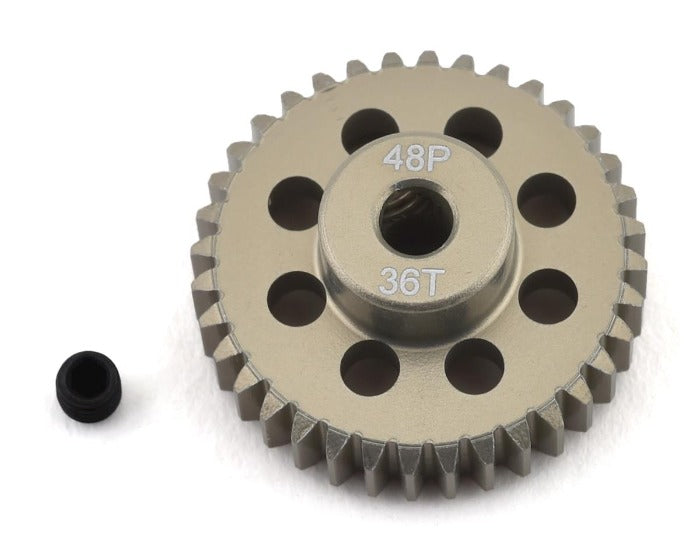 ProTek RC 36T/48P Lightweight Hard Anodized Aluminum Pinion Gear (3.17mm Bore)