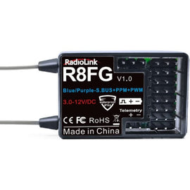 Radiolink 2.4Ghz R8FG 8 Channels Gyro Receiver w Voltage Telemetry Long Range Control
