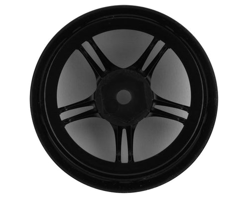 RC Art SSR Professor SPX 5-Split Spoke Drift Wheels (Black) (2) (6mm Offset) w/12mm Hex
