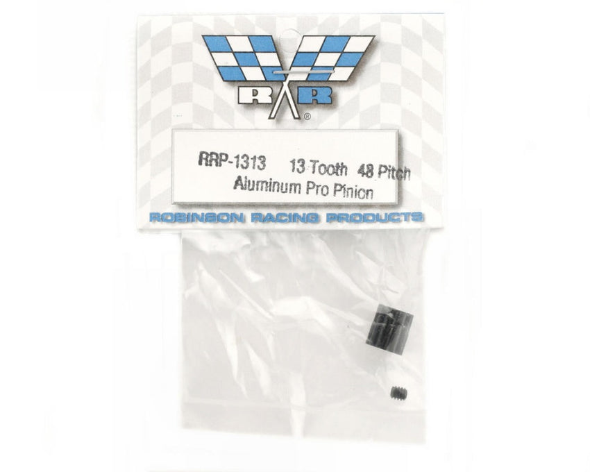 Robinson Racing 48P Premium "Pro" Black Aluminum Pinion Gear (1/8 mm Bore) (13T)