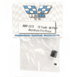 Robinson Racing 48P Premium "Pro" Black Aluminum Pinion Gear (1/8 mm Bore) (13T)