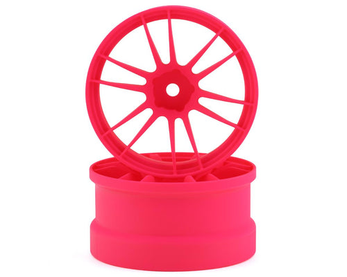 REVE D Drift Wheel UL12, 6mm Offset w/ 12mm Hex, Fluorescent Pink (2)