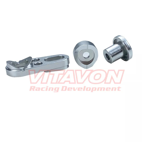 VITAVON CNC Aluminum servo saver for 25T standard spline servo, Silver