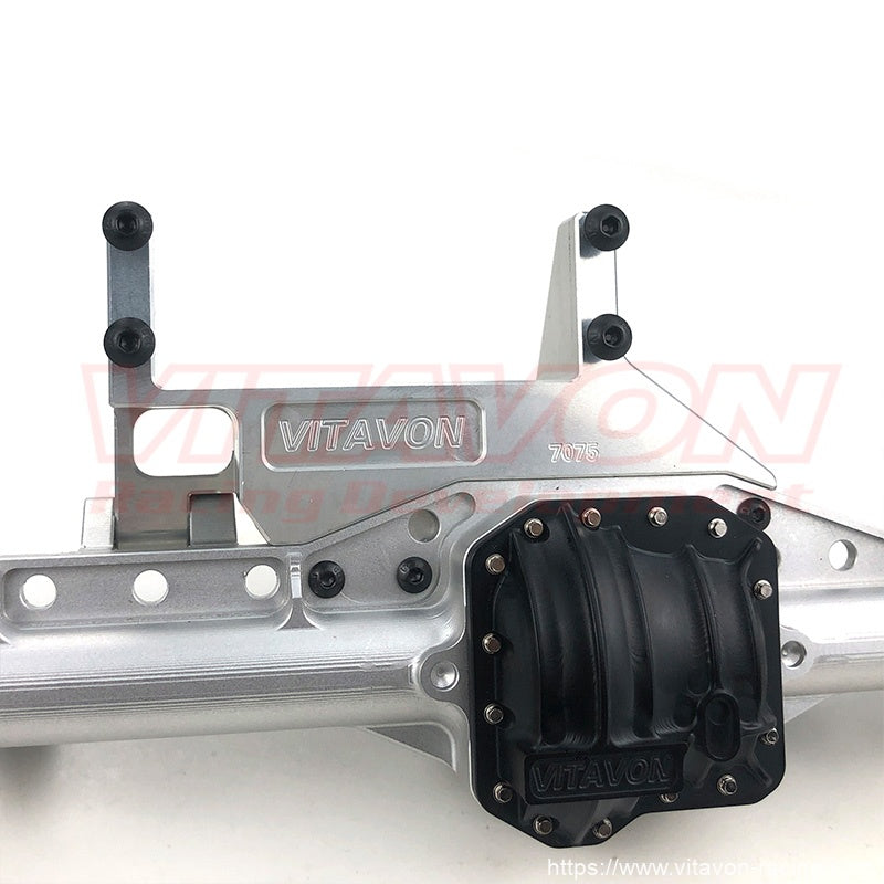 Vitavon SCX6 CNC Aluminum 7075 Custom 4 Links Built Front Servo Mount for Vitavon Front Axle Housing