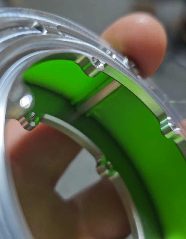 Corrupt Carbon Works Inside Rings for Dlux Loaded Dice (Black)