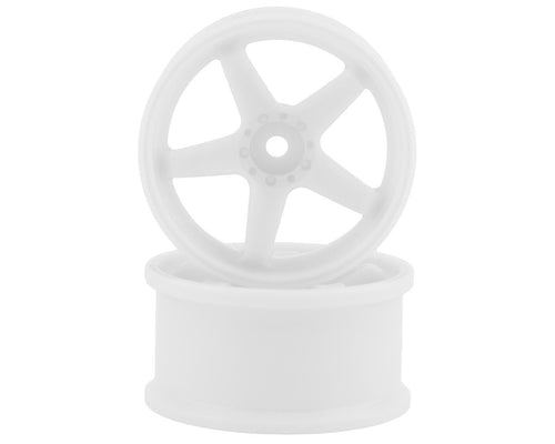 Topline N Model V3 High Traction Drift Wheels (White) (2) (7mm Offset) w/12mm Hex