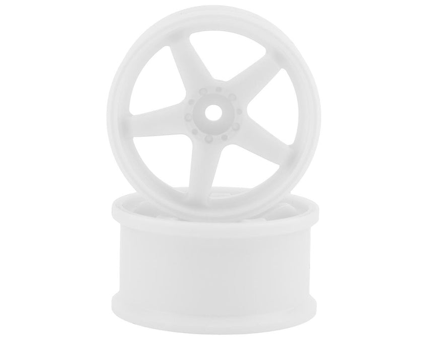 Topline N Model V3 High Traction Drift Wheels (White) (2) (7mm Offset) w/12mm Hex