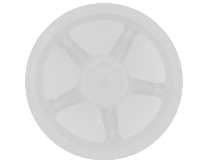 Topline M5 Spoke Drift Wheels (White) (2) (6mm Offset) w/12mm Hex