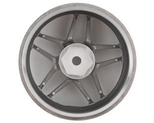 Topline Blitz BRW03 5-Split Spoke Drift Wheels (Matte Chrome) (2) (6mm Offset) w/12mm Hex