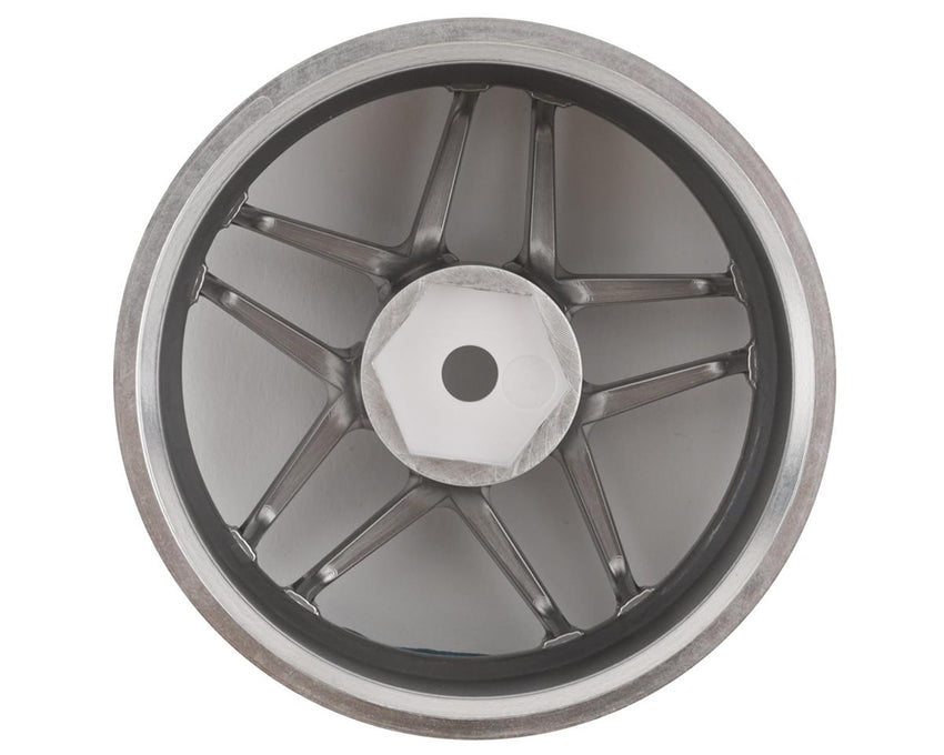 Topline Blitz BRW03 5-Split Spoke Drift Wheels (Matte Chrome) (2) (6mm Offset) w/12mm Hex