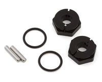 Topline Aluminum 12mm Wheel Hex Hubs (Neo Black) (2) (6mm Offset)