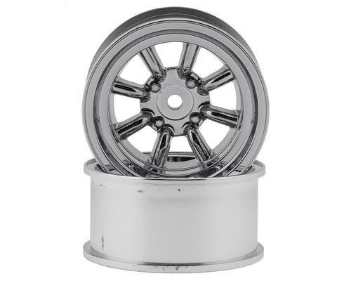 Topline RS Watanabe 1/10 Drift Wheels (Chrome) (2) (10mm Offset)