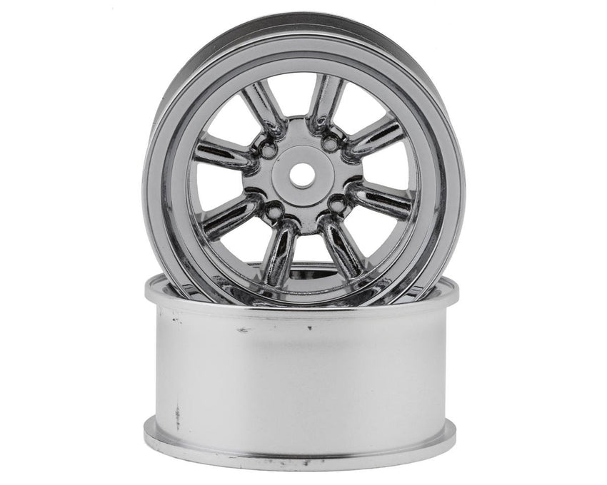 Topline RS Watanabe 1/10 Drift Wheels (Chrome) (2) (10mm Offset)