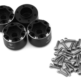 Treal (15mm Thickness) 12mm Hex Hubs Wheel Adaptor 6 Bolts Different Offset Aluminum 7075 for 1:10 Crawler-Black