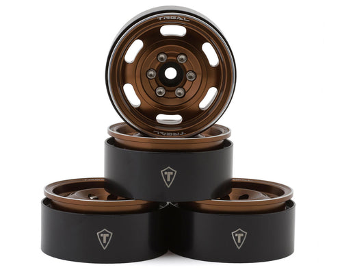 Treal Hobby Type G 1.9" Vintage Wagon Beadlock Wheels (Copper) (4)