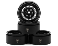 Treal Hobby 1.9" Type-M Aluminum Crawler Beadlock Wheels (Black) (4)