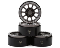 Treal Hobby 1.9" Type C Multi-Spoke Aluminum Crawler Beadlock Wheels (Titanium) (4)