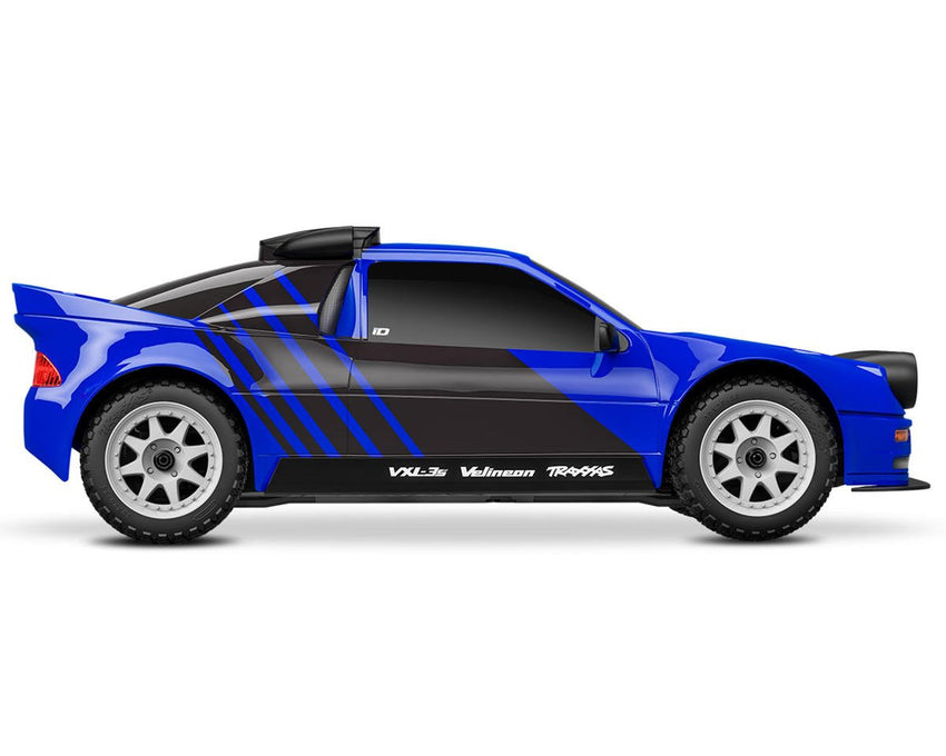 Traxxas BLUE Mini Rally Ford RS200 4x4 VXL Brushless 1/16 RTR AWD Rally Car /TQi 2.4GHz Radio, Battery & Charger