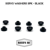 REEFS RC Black Servo Washers (8pk)