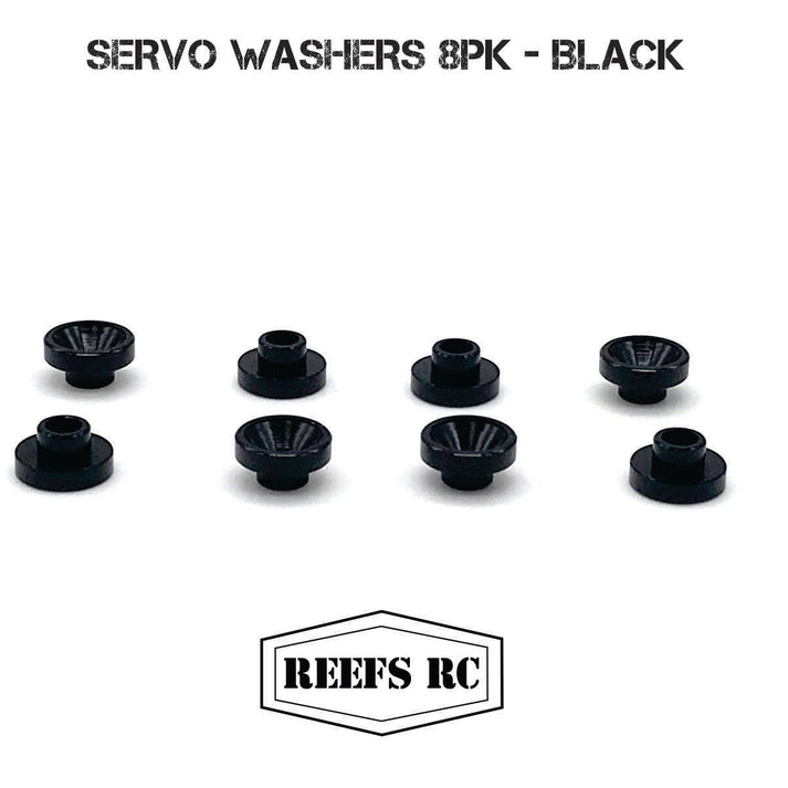 REEFS RC Black Servo Washers (8pk)