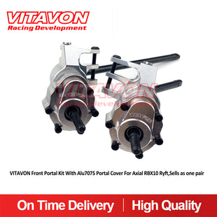 VITAVON Front Portal Kit w/ Alu7075 Portal Cover For Axial RBX10 Ryft