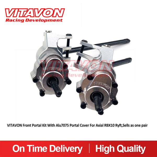 VITAVON Front Portal Kit w/ Alu7075 Portal Cover For Axial RBX10 Ryft