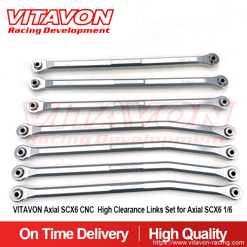 VITAVON Axial SCX6 CNC V2 High Clearance Links Set for Axial SCX6 1/6