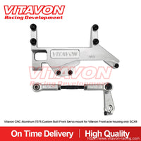 Vitavon SCX6 CNC Aluminum 7075 Custom 4 Links Built Front Servo Mount for Vitavon Front Axle Housing