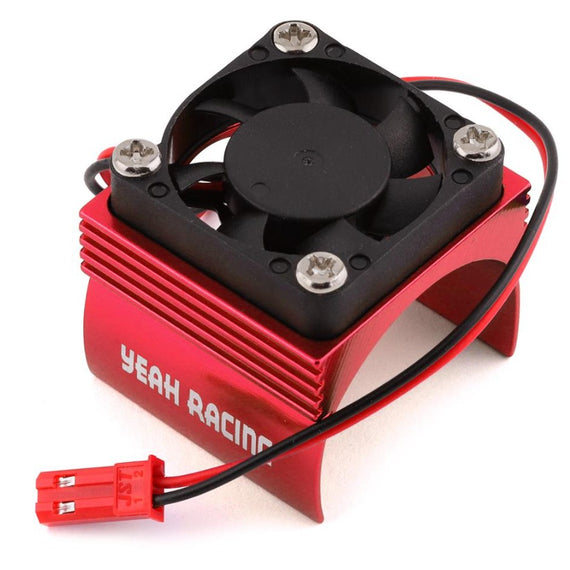 Yeah Racing Aluminum 540 Size Motor Heat Sink w/Cooling Fan (Red)