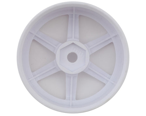 Yokomo 6-Spoke Drift Wheels (White) (2) (7mm Offset)