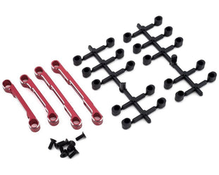 Yokomo Aluminum Adjustable Drift Suspension Mount Set, Red