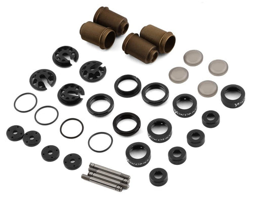 Yokomo YD-2 Super Low Friction (SLF) Aluminum Big Bore Kashima Coated Drift Shock Set (Black)