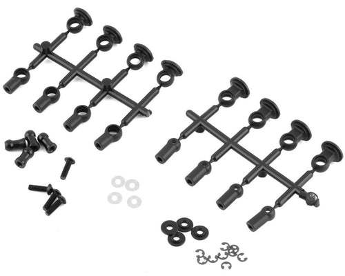 Yokomo YD-2 Super Low Friction (SLF) Aluminum Big Bore Kashima Coated Drift Shock Set (Black)