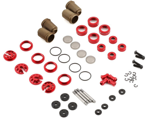 Yokomo YD-2 Super Low Friction (SLF) Aluminum Big Bore Kashima Coated Drift Shock Set (Red)