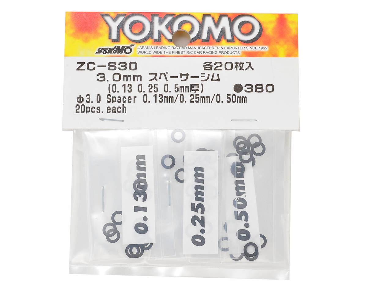 Yokomo 3.0mm Shim Spacer Set (0.13mm, 0.25mm & 0.50mm) – Key City
