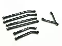 Treal Aluminum 7075 High Clearance Links Set for SCX24 BLACK