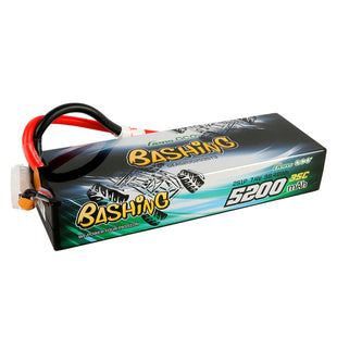 Gens Ace 5200mAh 2S 7.4V 35C Lipo Battery Pack Hardcase 24# With EC3, Deans And XT60 Adapter