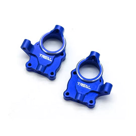 TREAL Aluminum 7075 Inner Portal Covers (2p) Steering Knuckles for 1/24 FMS FCX24 Upgrades (BLUE)