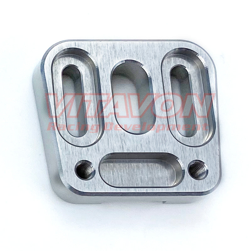 VITAVON CNC Aluminum 7075 1/5 Scale Servo Mount for Axial SCX6 1/6 (Silver)