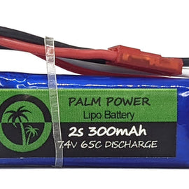 Palm Beach Bots Palm Power 2S 300mAh 65C Lipo Battery